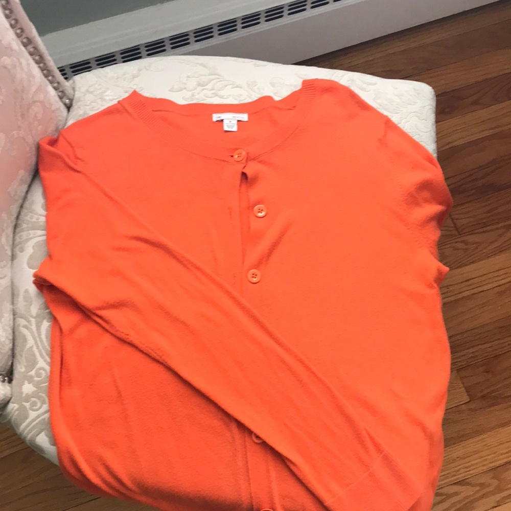 Orange cardigan